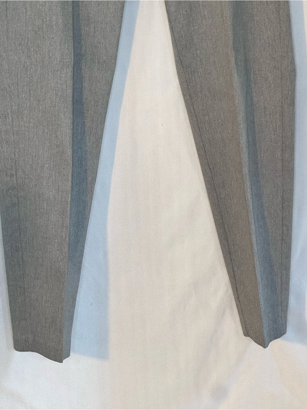 Haggar Grey Pants Iron Free Premium Straight Flat Front Business Casual 32X29 👍